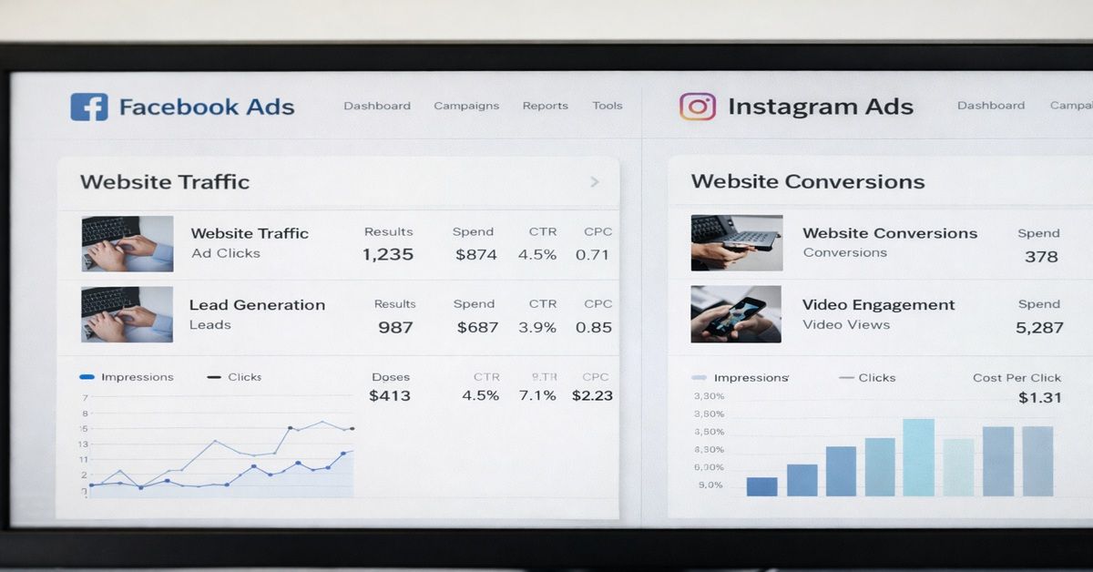 how to run facebook and instagram ads campaign setup