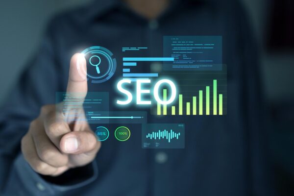 SEO expert working on search engine optimization strategy