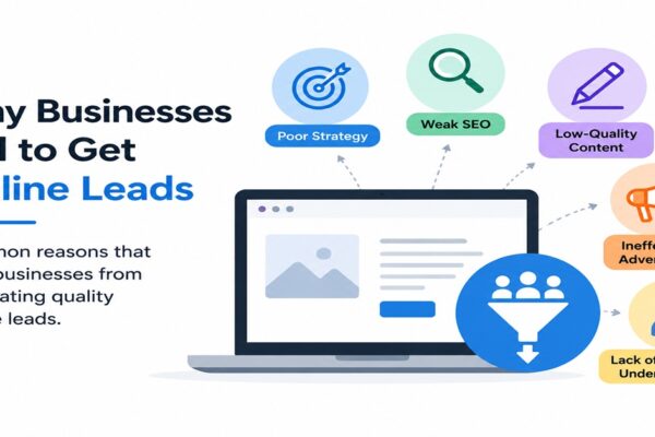 Digital Marketing in Indore concept showing online lead generation, SEO optimization, social media marketing, and business growth strategies.