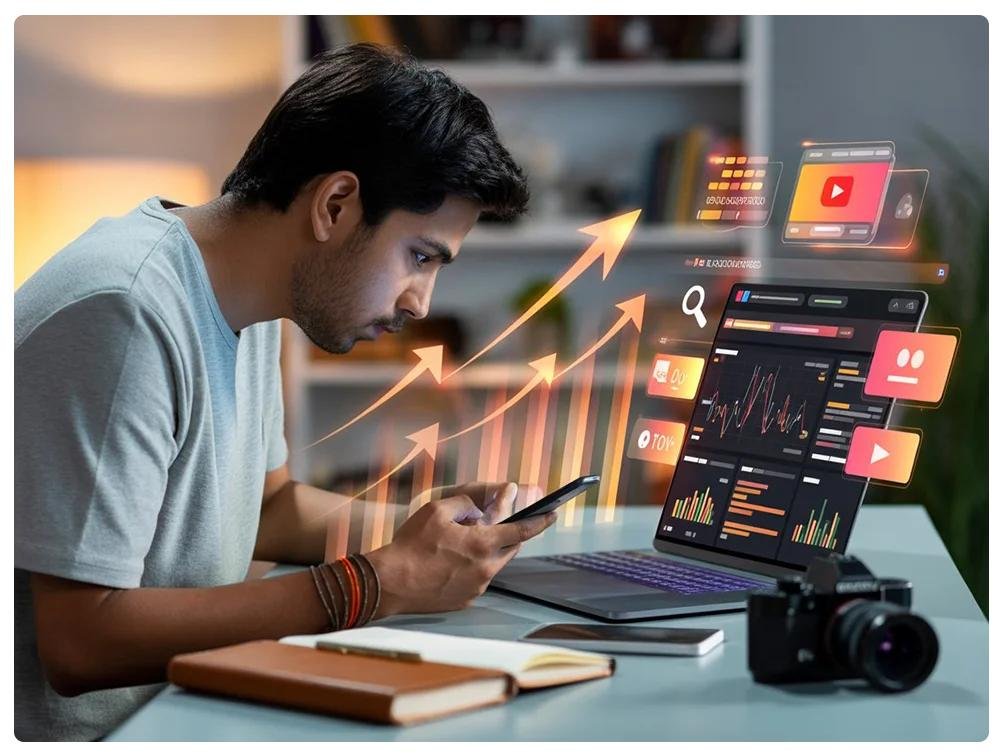 SEO expert working on search engine optimization strategy